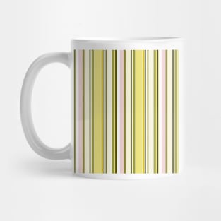 Vertical stripes in yellow color harmony Mug